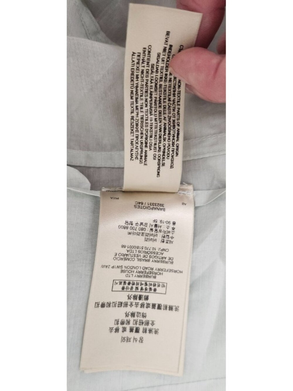 Burberry London Lightweight Cotton Silk Short Trench Coat Jacket US 8 UK 10 - Picture 14 of 16